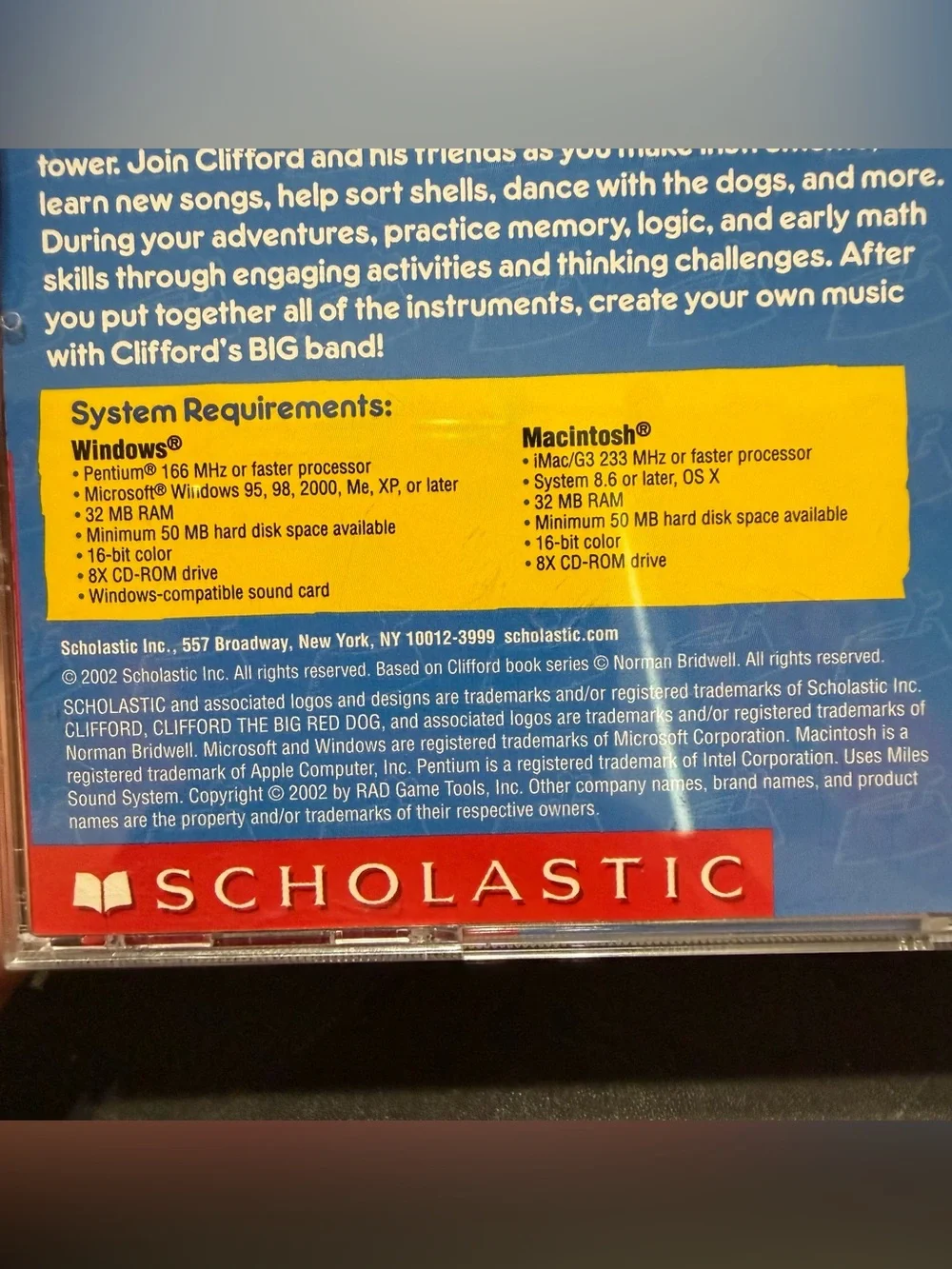 Scholastic interactive musical